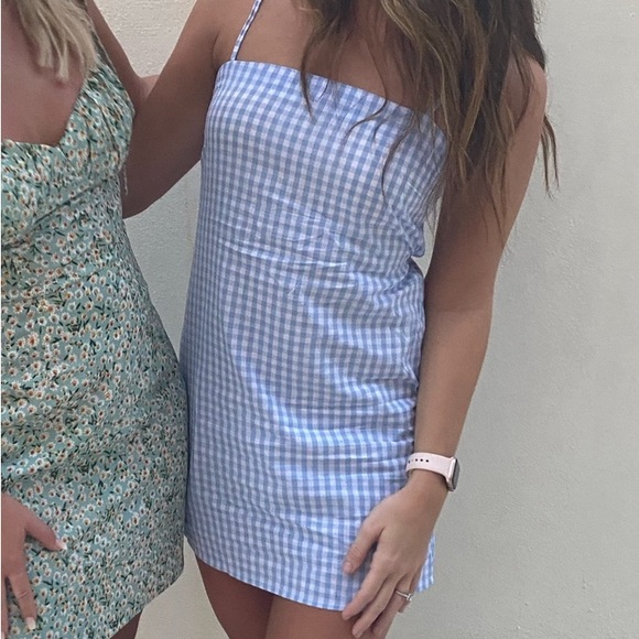 Zaful Dresses & Skirts - Zaful Blue Gingham Mini Dresse